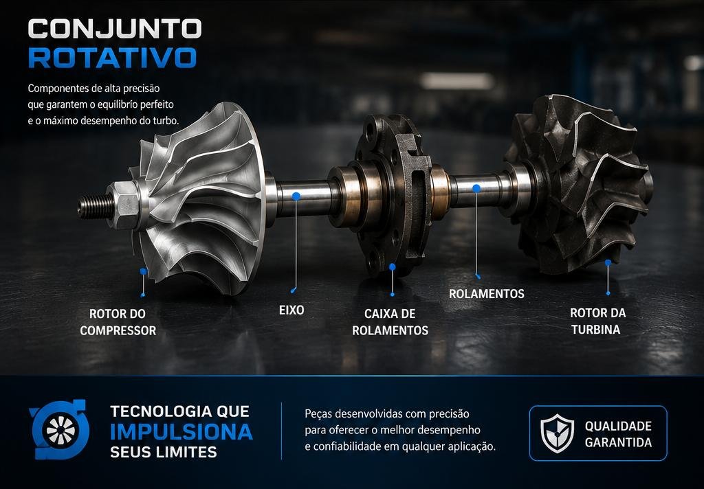 Conjunto rotativo de turbina — Acelerando Soluções